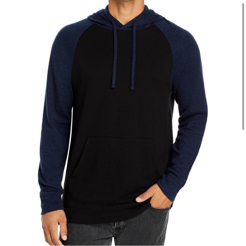 VINCE GUC Men’s Double Knit Colorblock Pullover Hoodie M